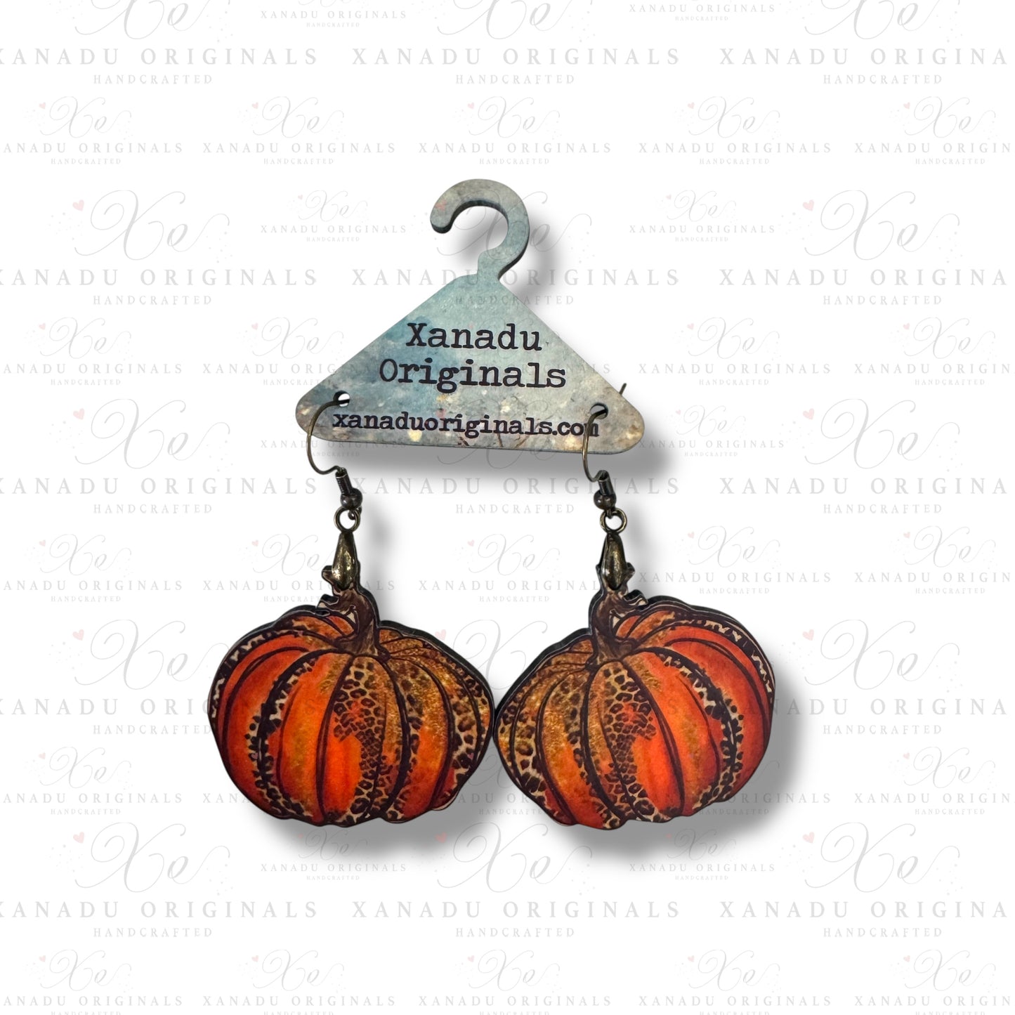 Leopard Pumpkin Earrings