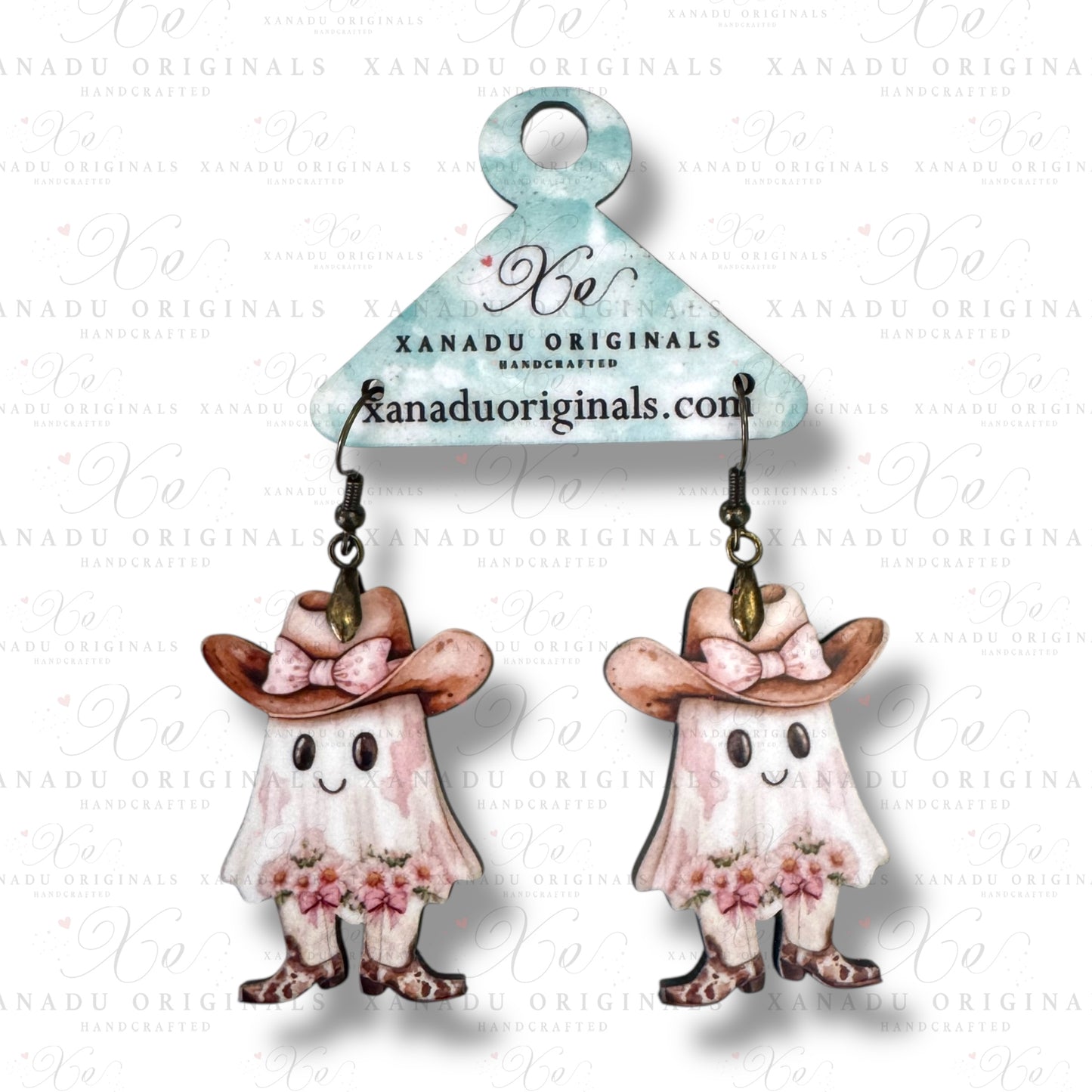 Sassy Cowgirl Ghost Earrings