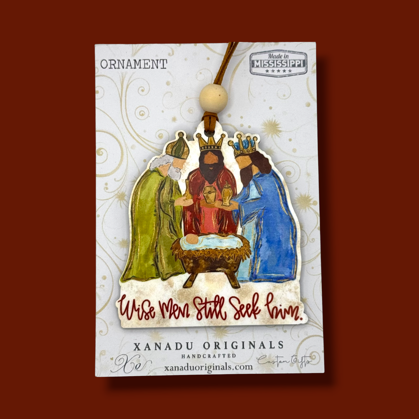 Wise Men Still Seek Him Nativity Ornament - Three Kings Christmas Tree Decoration