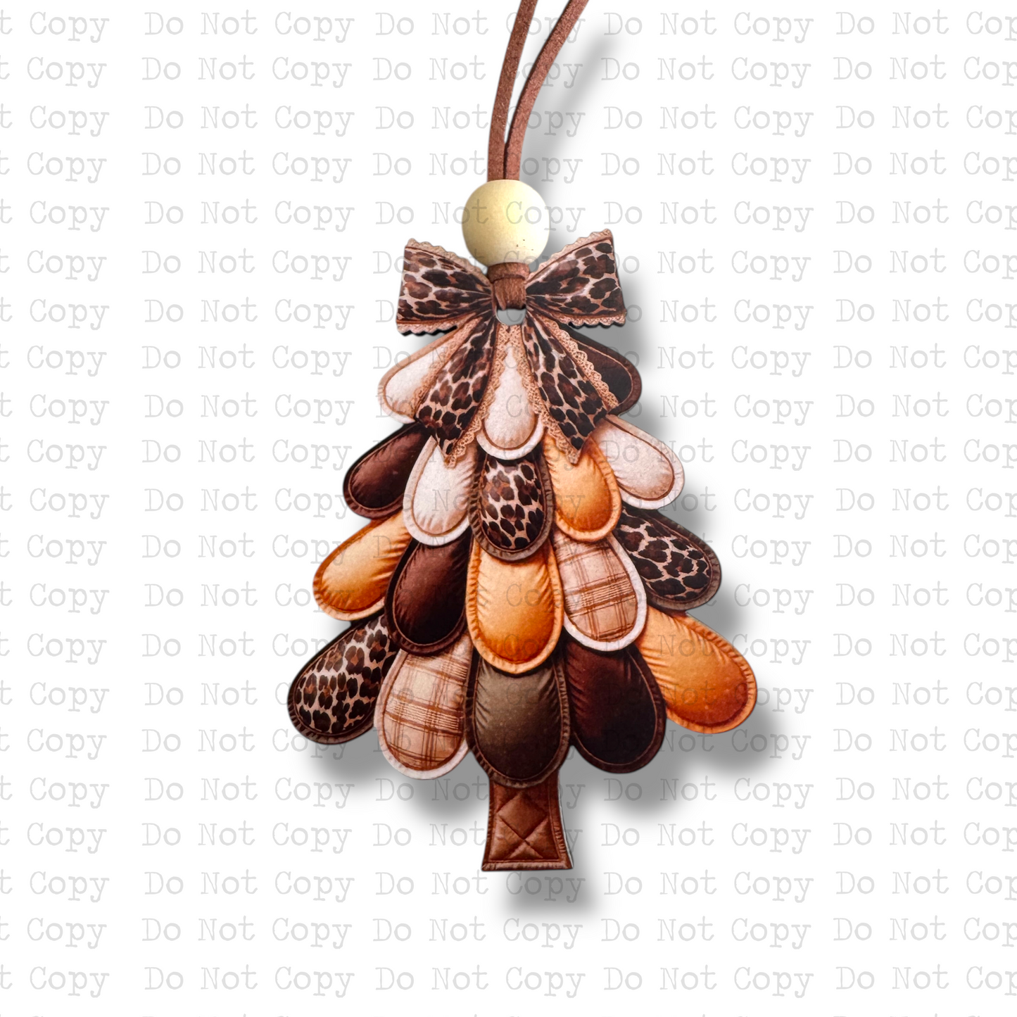 Leopard Patchwork Christmas Tree Ornament