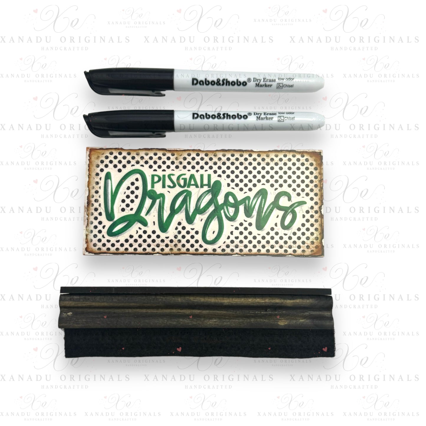 Pisgah Dragons Eraser with Dry Markers
