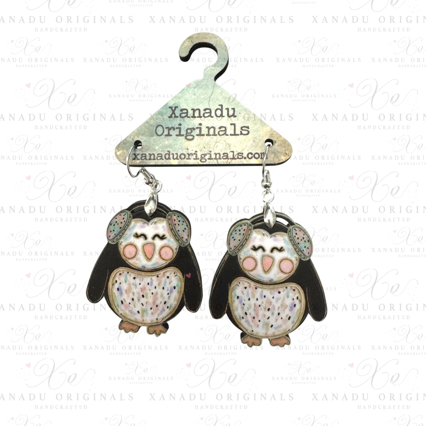Pastel Penguin Earrings