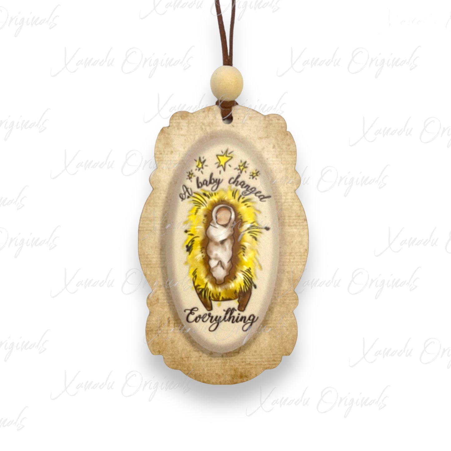 A Baby Changed Everything Christmas Ornament