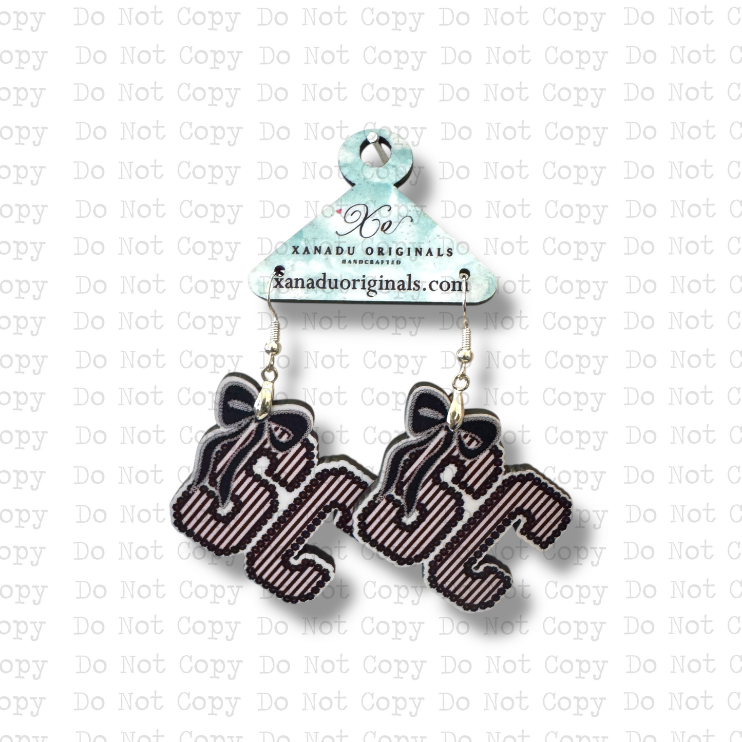 South Carolina Seersucker Earrings