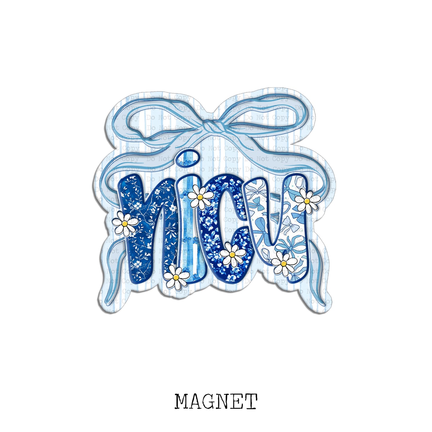 NICU Chinoiserie Bow Magnet