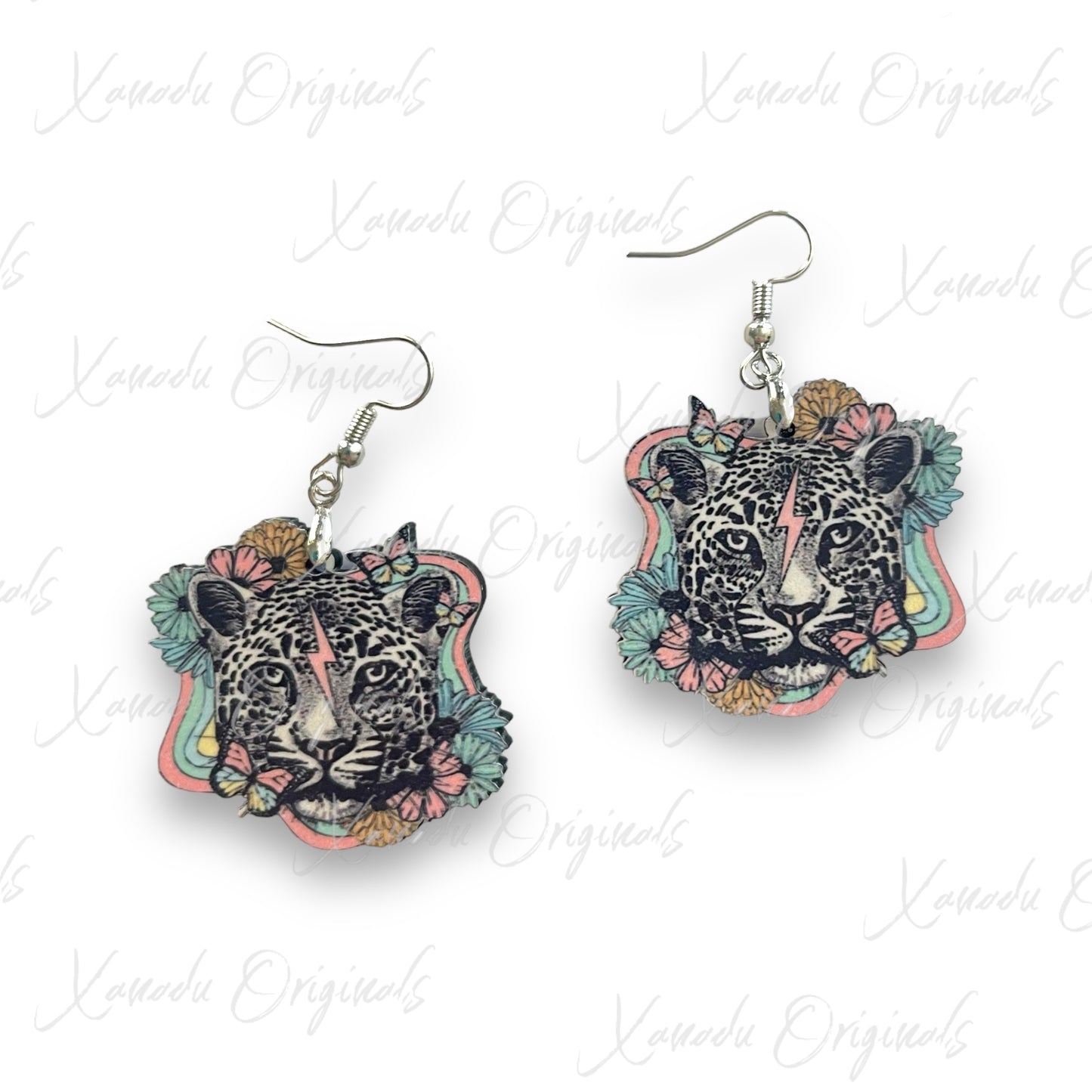 Retro Cougar Earrings