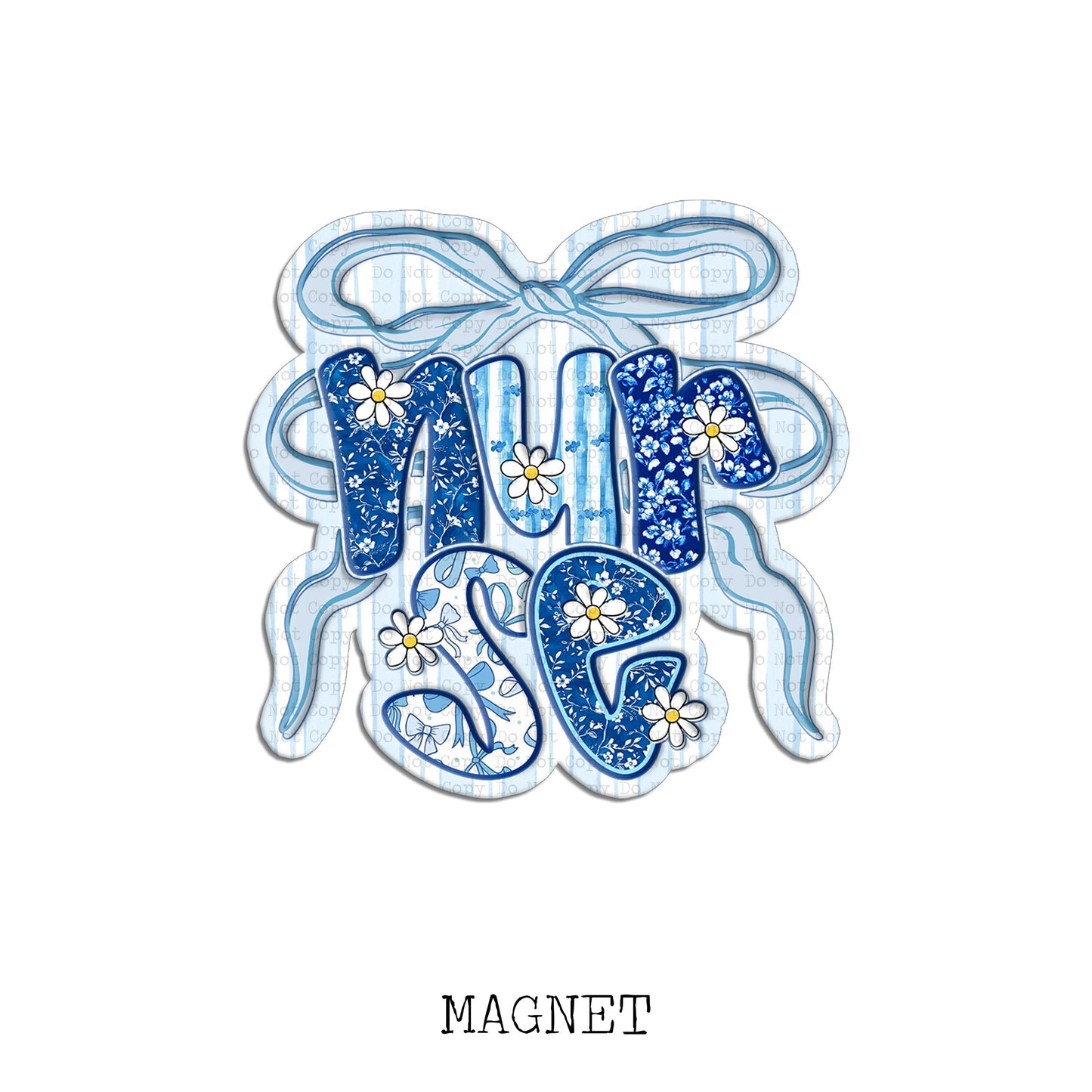 Nurse Chinoiserie Bow Magnet