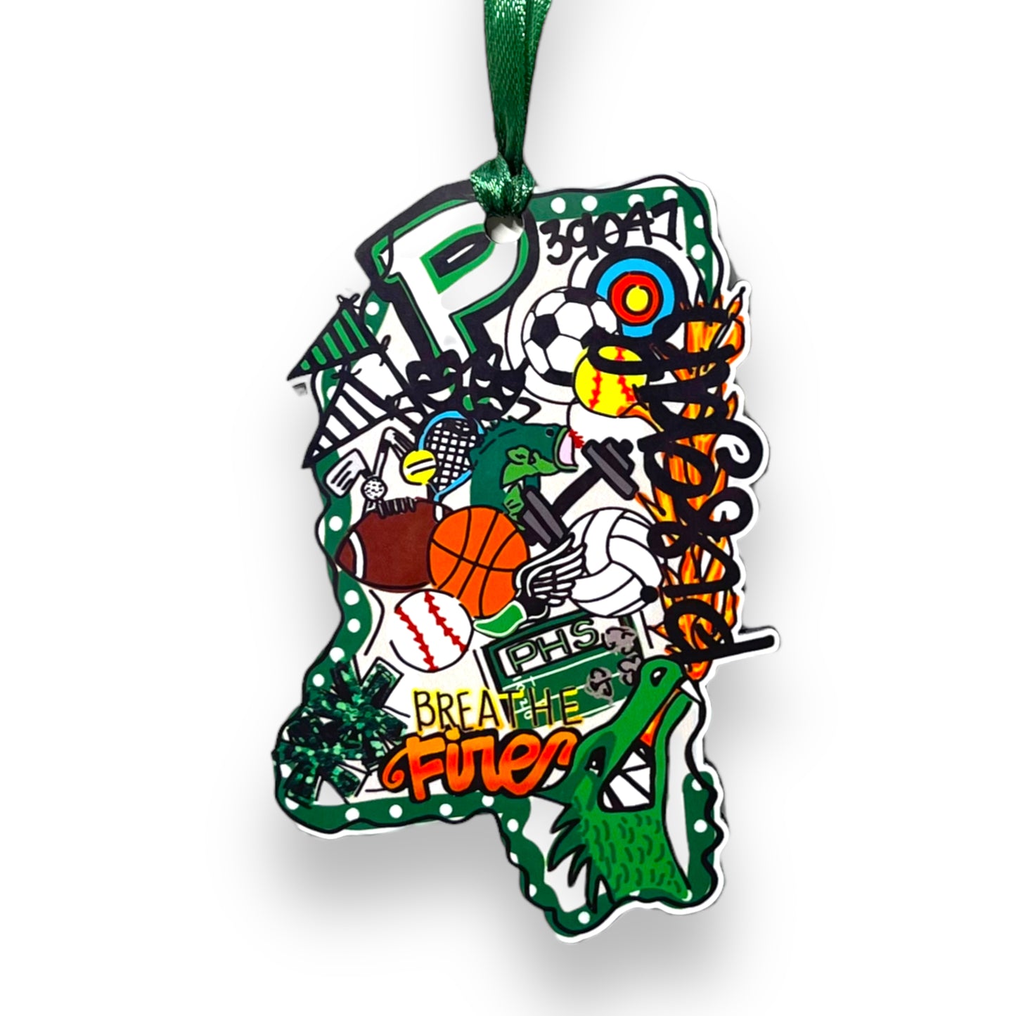 Pisgah Dragons Mississippi Ornament