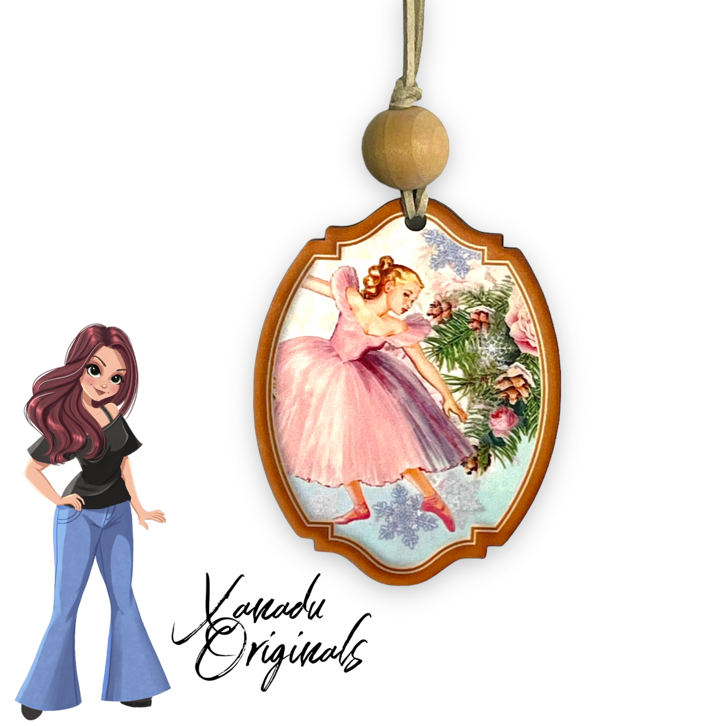 Ballerina Heirloom Christmas Ornament