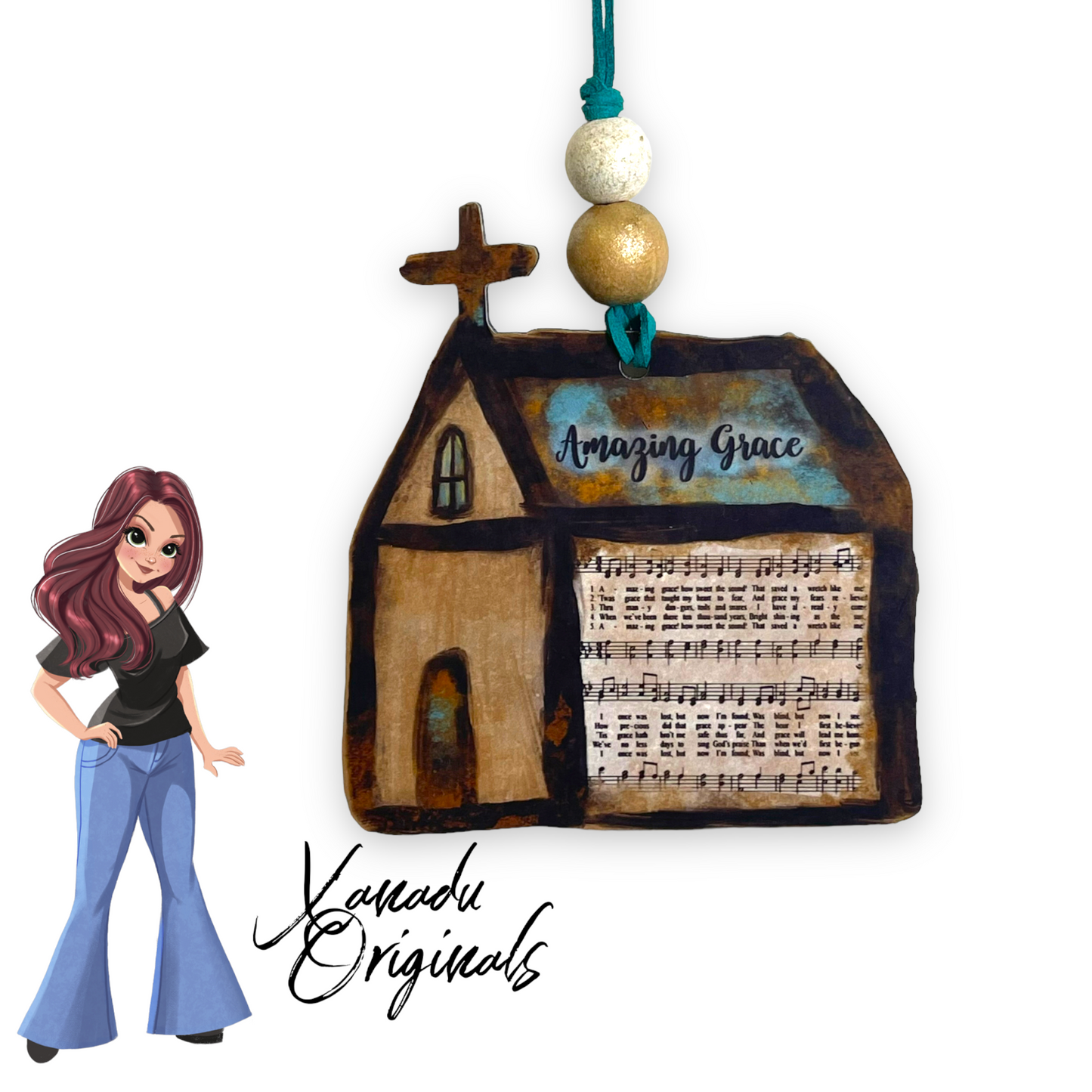 Amazing Grace Church Christmas Ornament