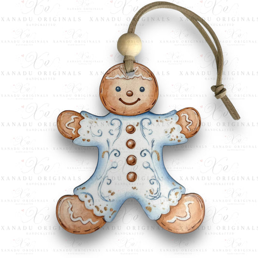 Chinoiserie Gingerbread Boy Ornament