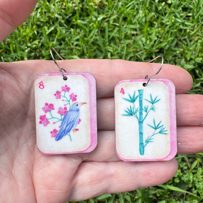Mahjong Dangle Earrings