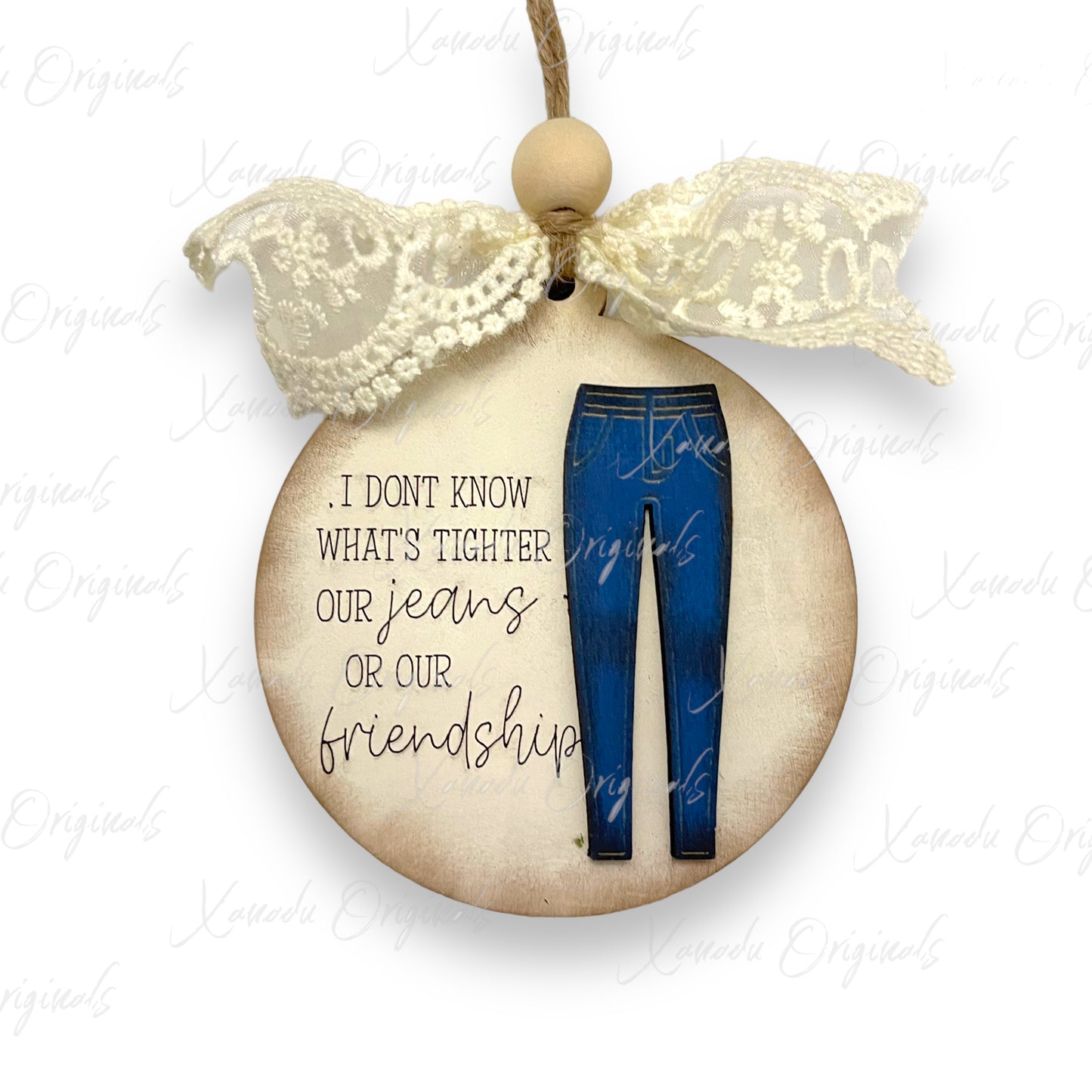 Skinny Blue Jeans and Friendship Ornament