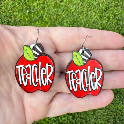 Teacher Apple Earring