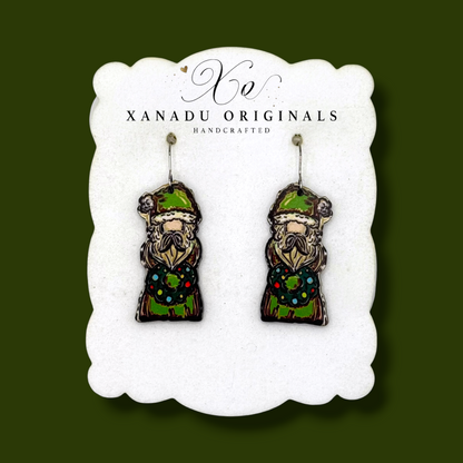 Old World Santa Earrings
