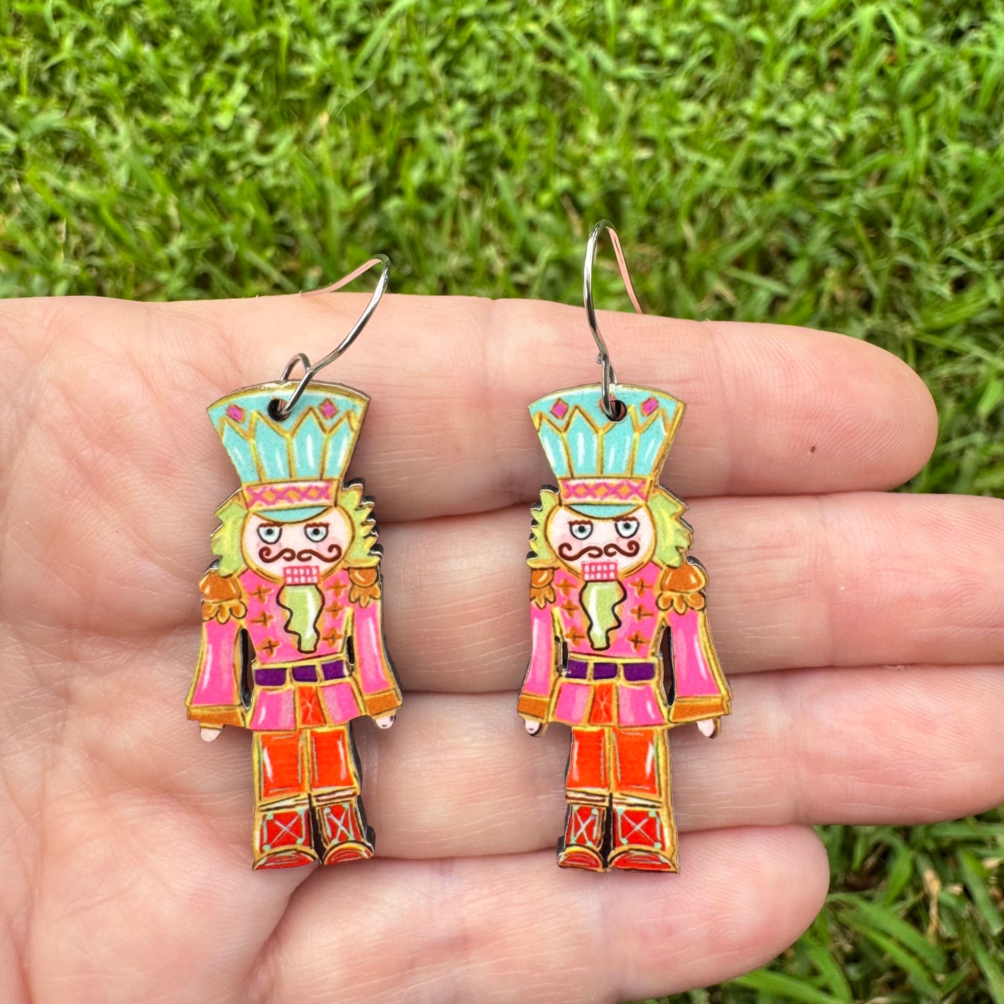 Bright Nutcracker Earrings