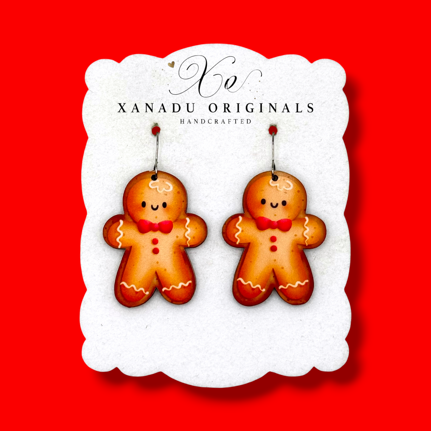 Gingerbread Cookie Earrings