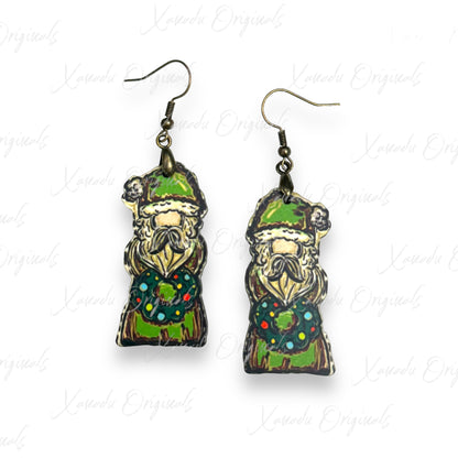 Old World Santa Earrings