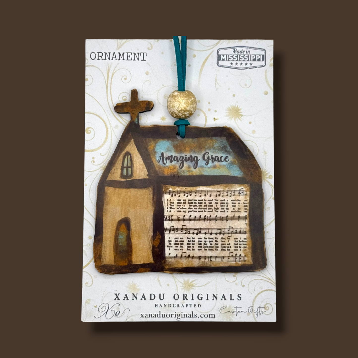 Amazing Grace Church Christmas Ornament