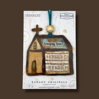 Amazing Grace Church Christmas Ornament