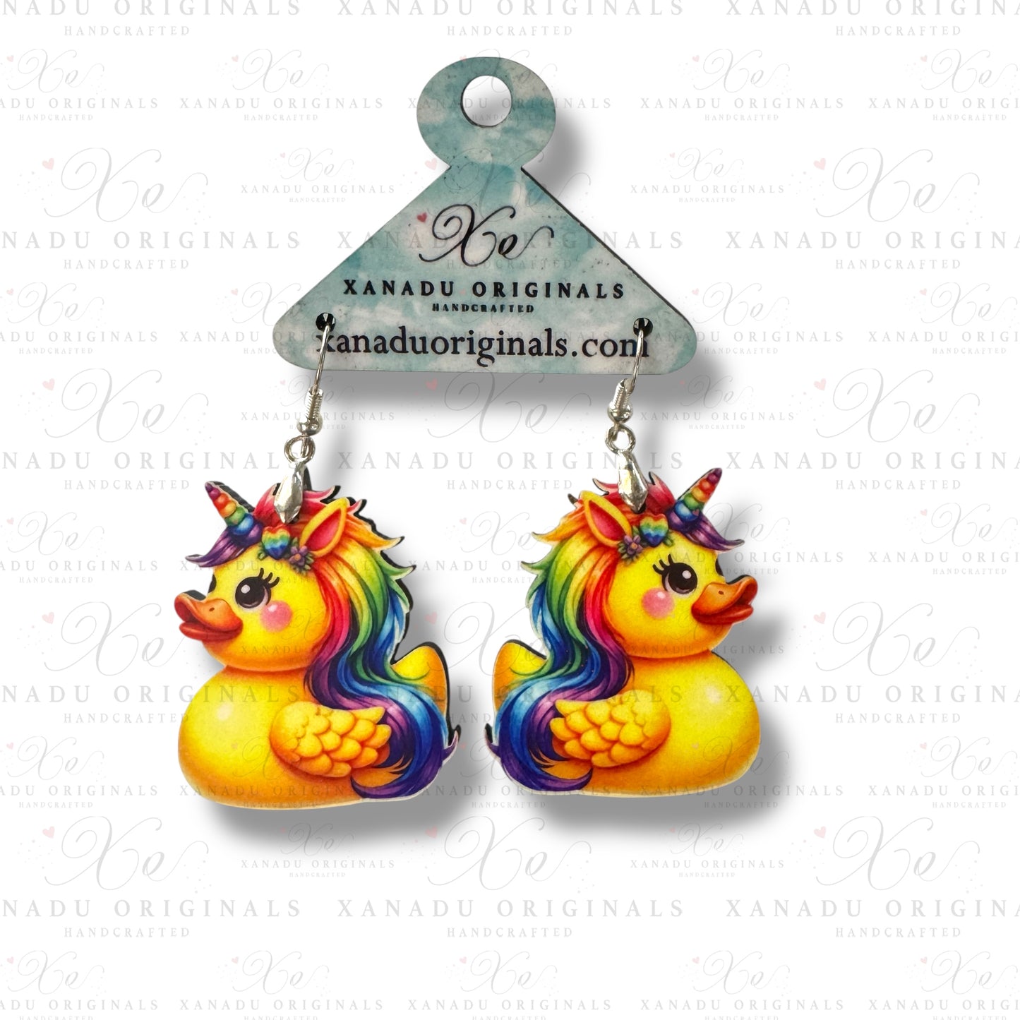 Unicorn Duck Earrings