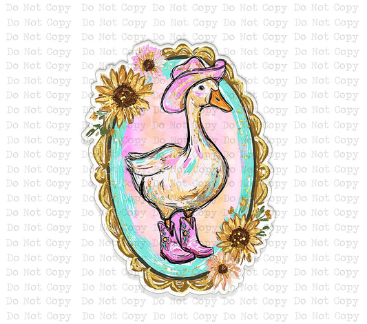 Cowgirl Goose Magnet