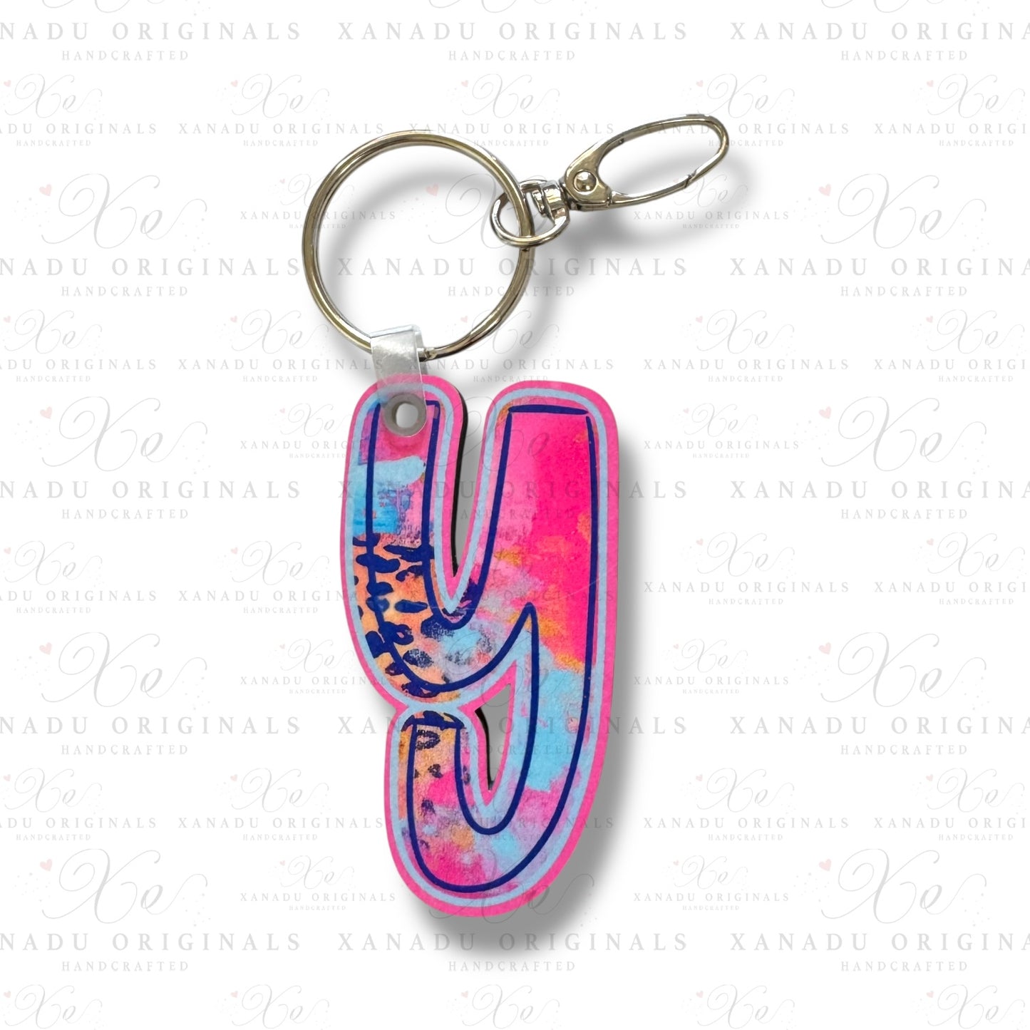 Funky Feline Alpha Keychains (A-Z) | Bag Tag