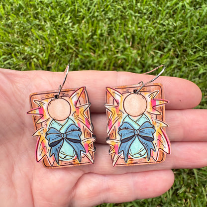 Whimsical Baby Jesus Earrings