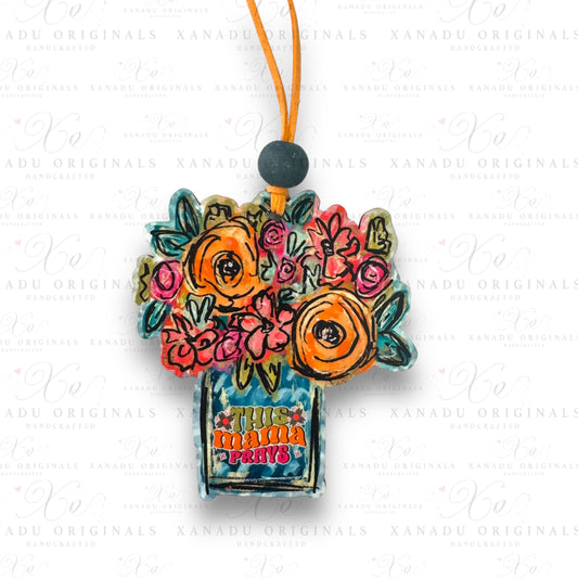 Flower Jar This Mama Prays Decoration Ornament