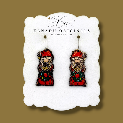 Old World Santa Earrings