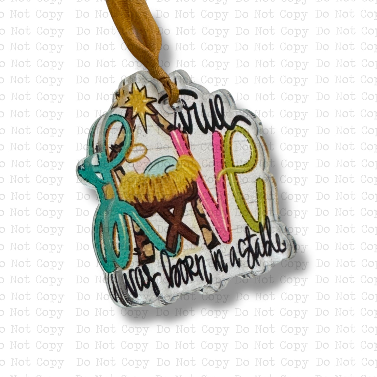 Love Born In A Stable Mini Ornament