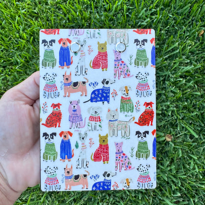 Sweater Weather Dogs Mini Clipboard Notepad Holder