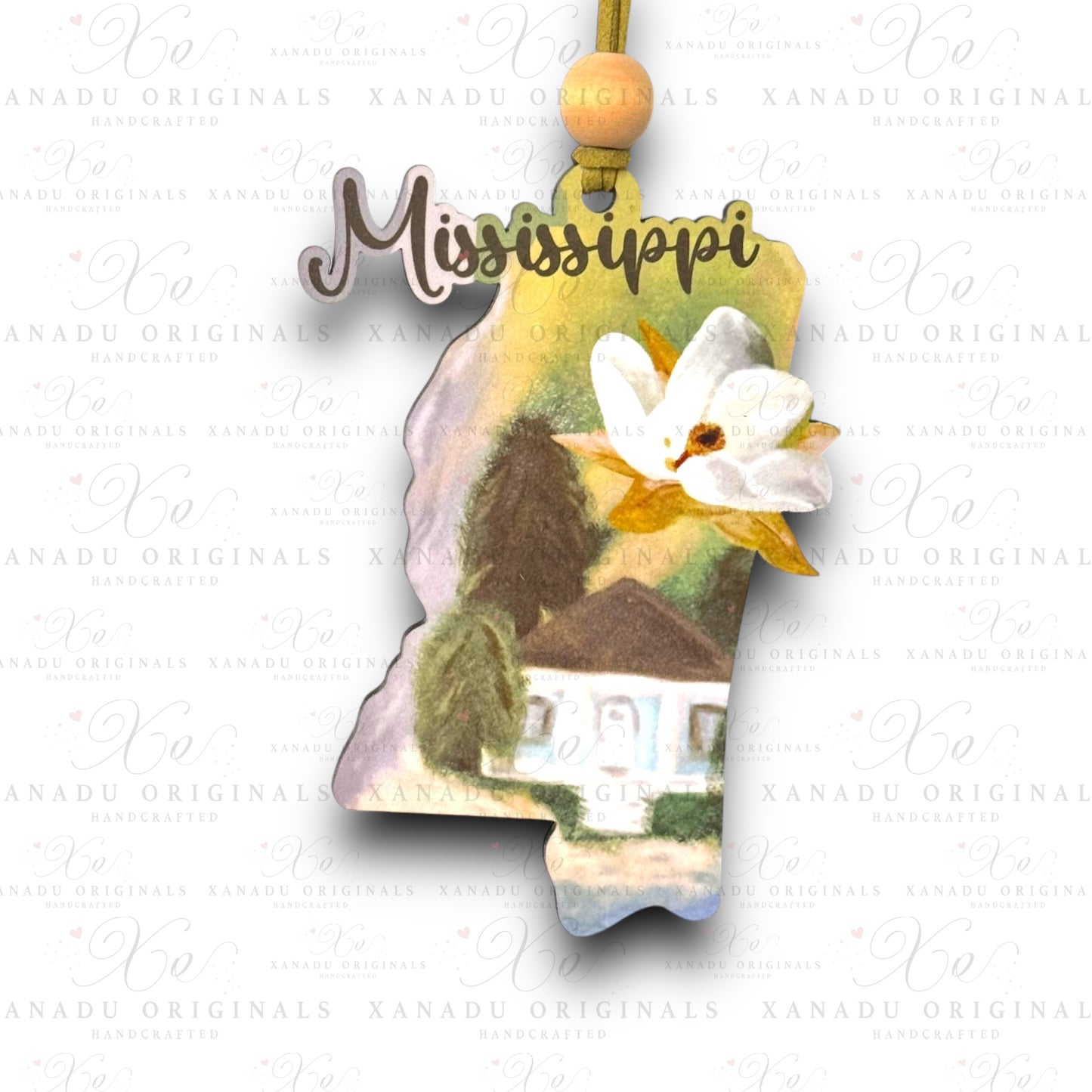 Mississippi Hand Drawn Ornament