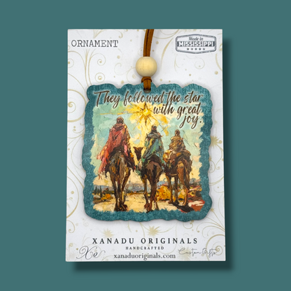 They Followed the Star Wise Men Wooden Christmas Ornament