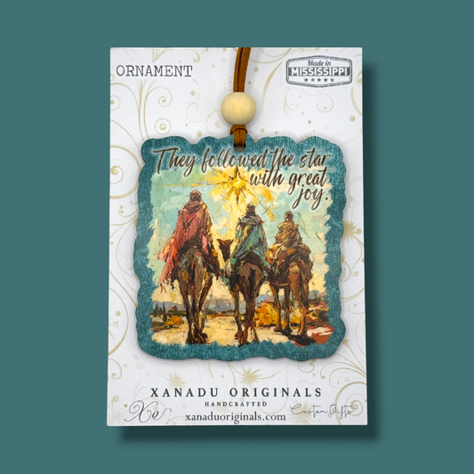 They Followed the Star Wise Men Wooden Christmas Ornament