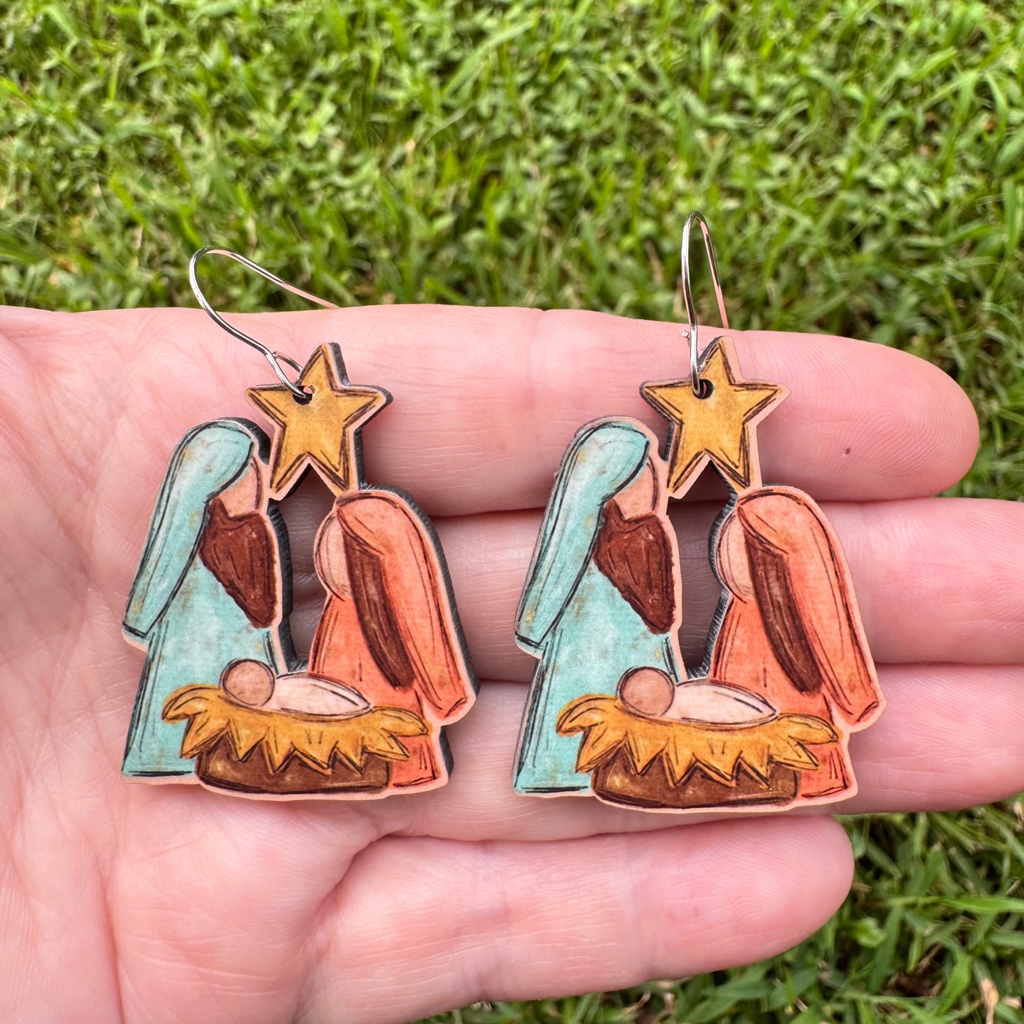 Manger Scene Earrings