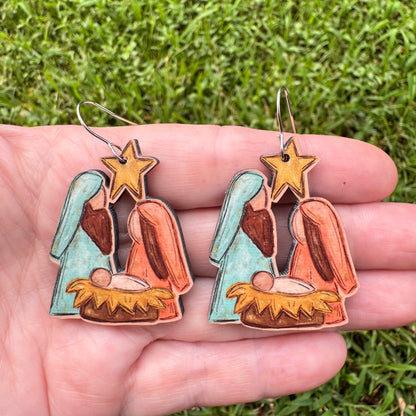 Manger Scene Earrings