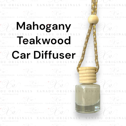 Mahogany Teakwood Scent Car Air Freshener