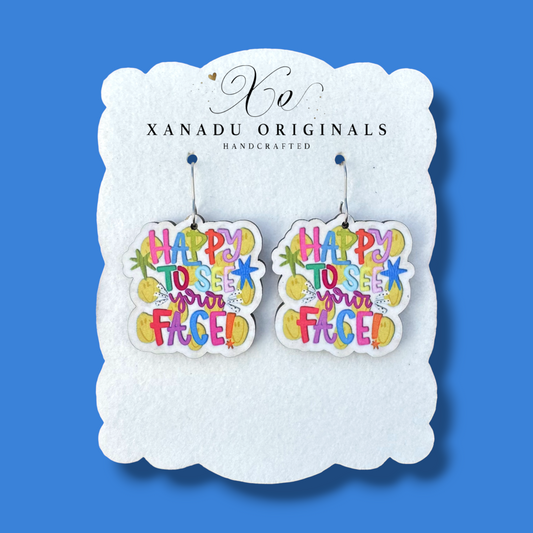 Happy To See Your Face Dangle Earrings