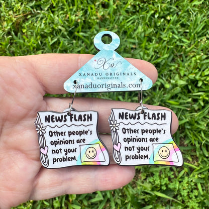News Flash Earrings