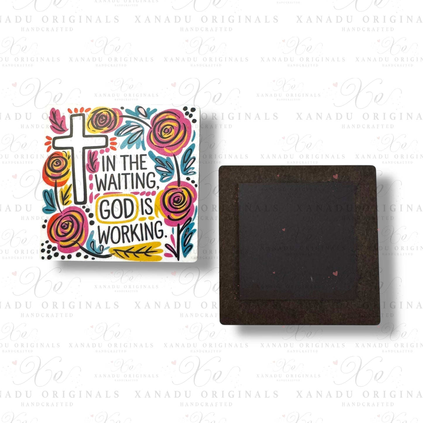 God Is Working Magnet