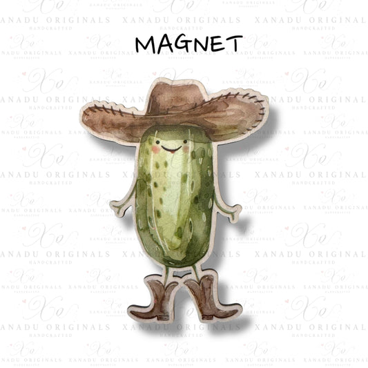 Cowboy Pickle Magnet