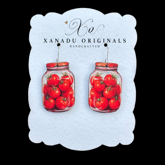 Jarred Tomato Earrings