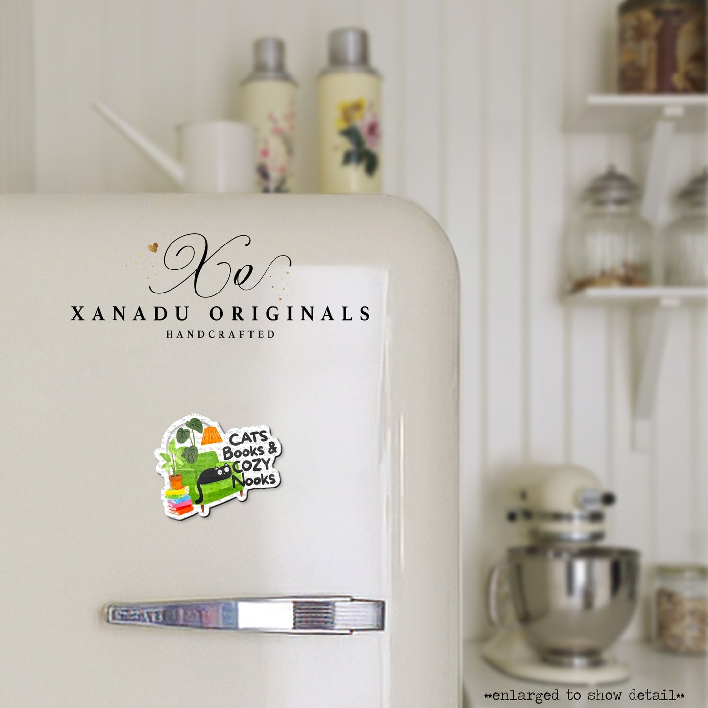 Cats Books and Cozy Nooks Magnet