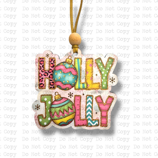 Holly Jolly Balls Christmas Ornament