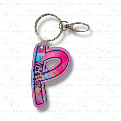 Funky Feline Alpha Keychains (A-Z) | Bag Tag