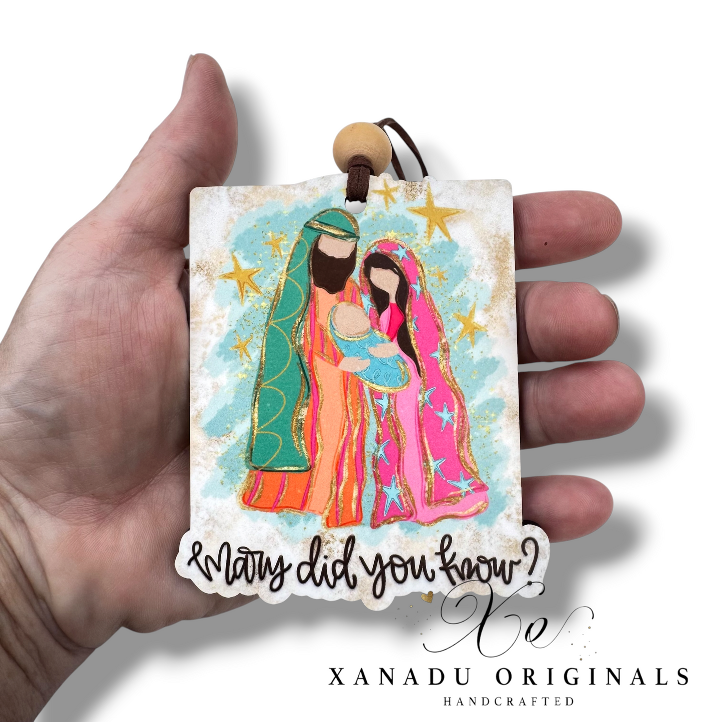 Mary Did You Know Nativity Christmas Ornament | Vibrant Christian Holiday Keepsake