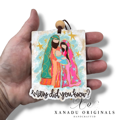 Mary Did You Know Nativity Christmas Ornament | Vibrant Christian Holiday Keepsake