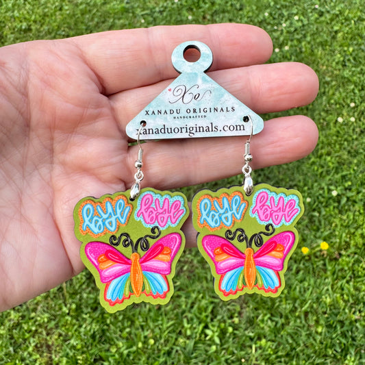 Bye Bye Butterfly Dangle Earrings