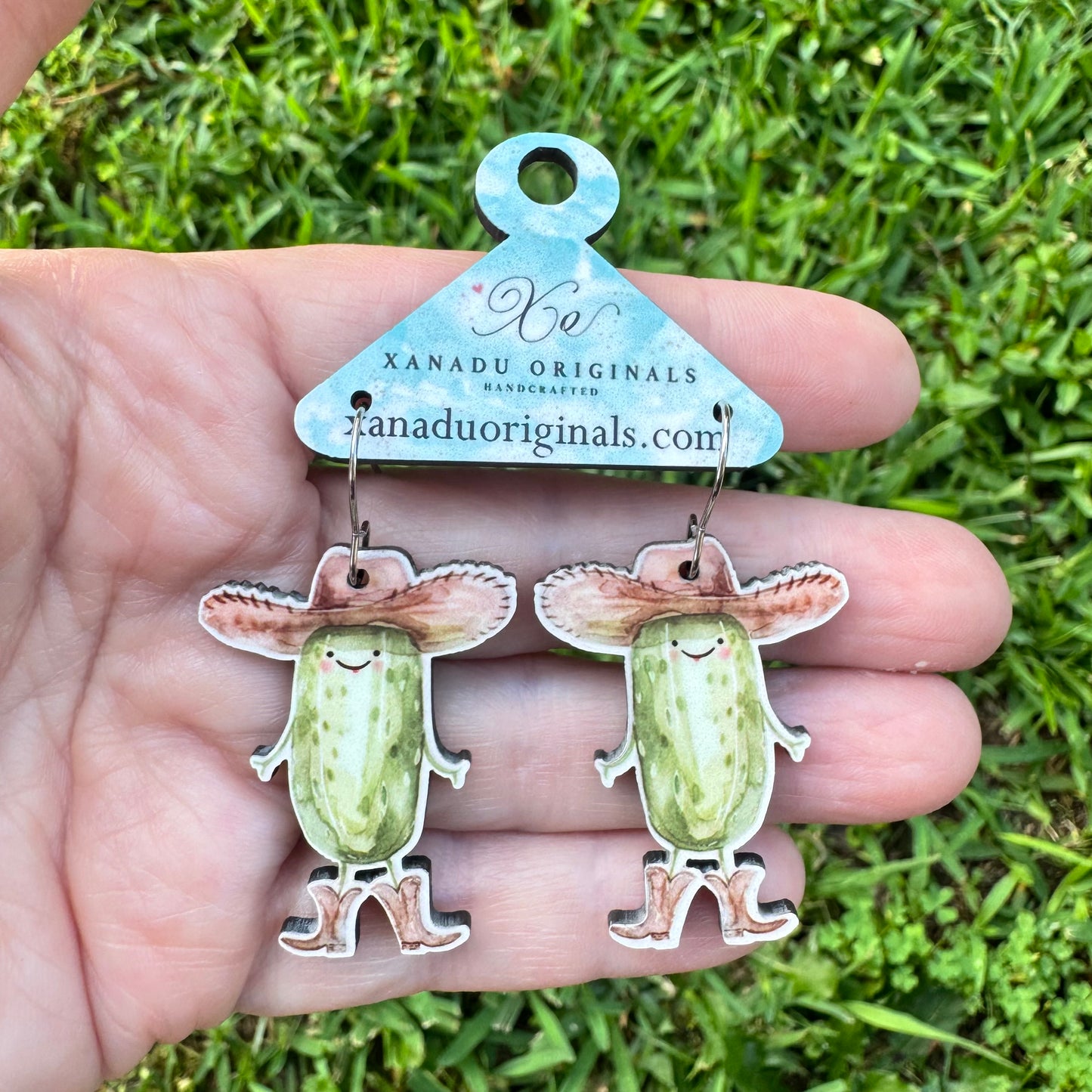 Cowboy Pickle Earrings
